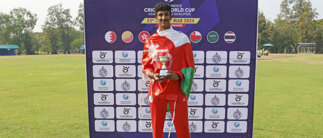 Oman went to the top of Group B ahead of Hong Kong China on net run-rate