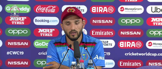 4 July Leeds Afghanistan Captain Gulbadin Naib Post Match Press Conference 4081