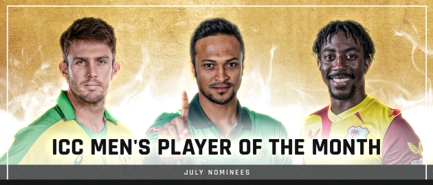 ICC Men's Player Of The Month Nominations For July