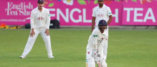 Chanderpaul in action in a County game in England in 2018