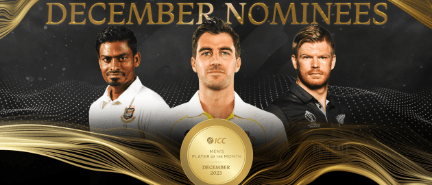 ICC Men's Player Of The Month Nominees For December 2023 Unveiled