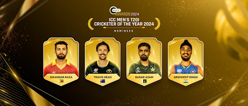 ICC Awards 2024 - Men's T20I Cricketer of the Year - Nominees 21x9
