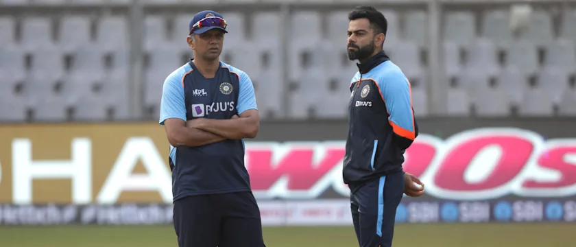 Rahul Dravid and Virat Kohli