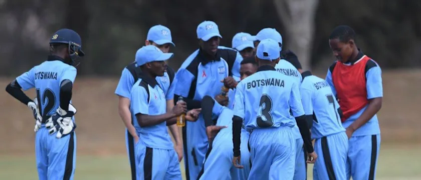 ICC U19 WC Qualifier Botswana celebrate