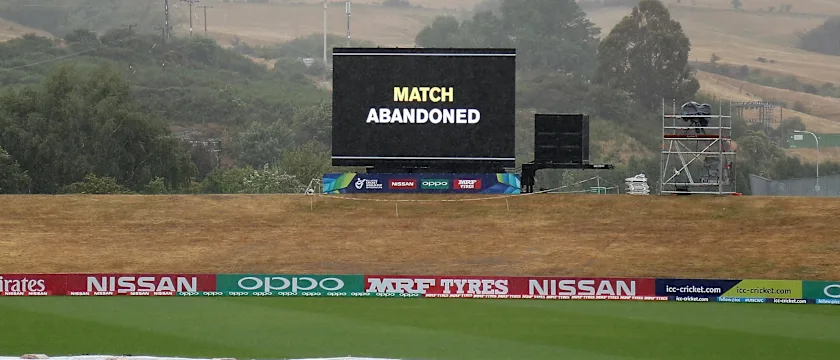Match abandoned Pakistan v Afghanistan