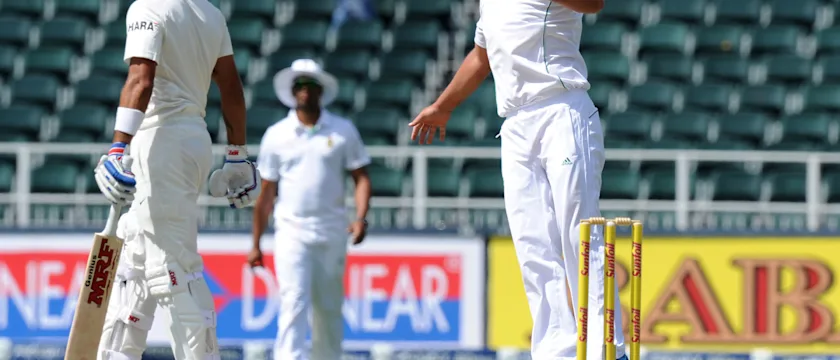 Kallis celebrates the big wicket of Kohli during a Test in Johannesburg in 2013 // Getty Images
