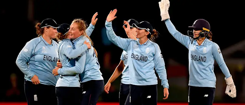 England celebrate