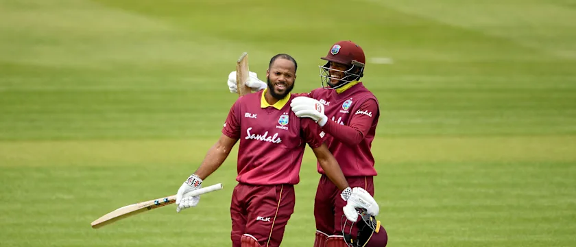 Shai Hope and John Campbell put on a record opening stand in the series opener