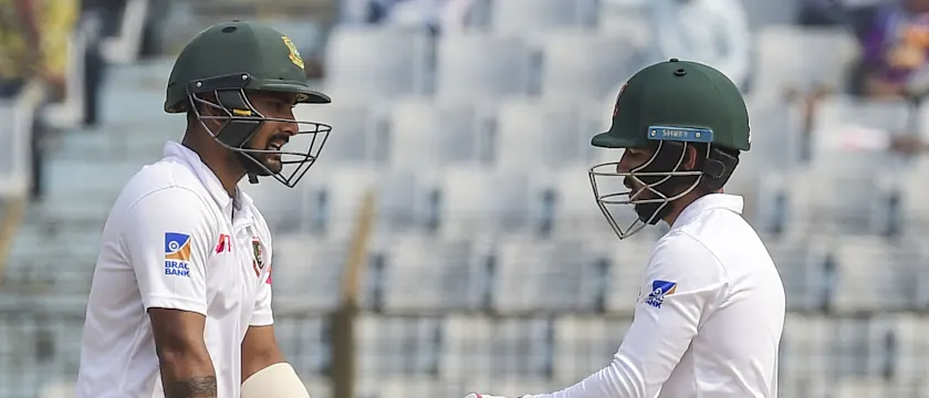 Mominul Haque and Liton Das put on 180 runs together to make the game safe for Bangladesh