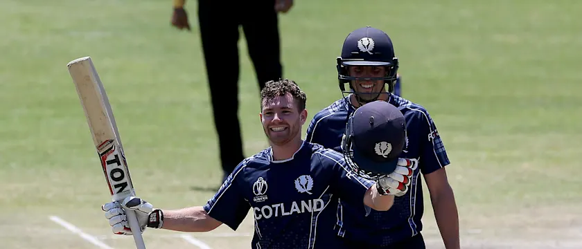 Matthew Cross led the Scotland batting charge with a 135-ball 114