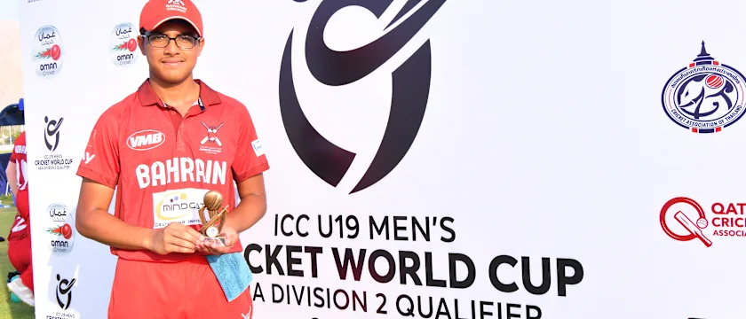 Bahrain's Aryan Ashwin played a captain's knock and took home the Player of the Match
