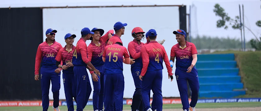 UAE beat Singapore at the ICC Under-19 Men’s Cricket World Cup Asia Qualifier 2023 in UAE.