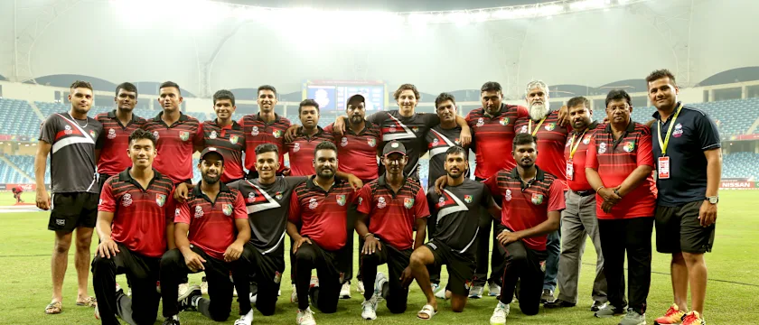 Team Singapore group photo after the match