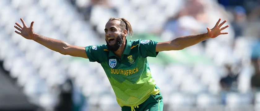 Tahir is famed for his exuberant wicket celebrations