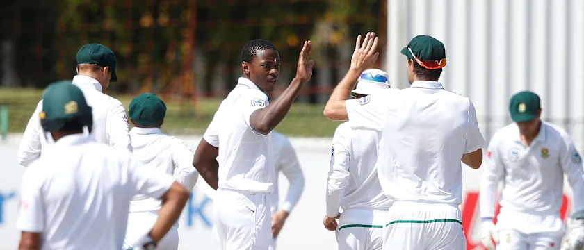 Kagiso Rabada made great use of the variable bounce on offer to wreck Bangladesh's middle-order with 3 for 33 in 10 overs, helping South Africa to a crushing 333-run win.