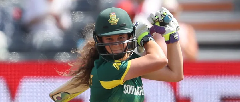 Laura Wolvaardt of South Africa hits out during The ICC Women's World Cup 2017 Semi-Final between England and South Africa 1920x1080