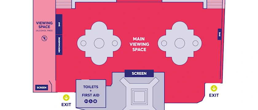 London Fanzone map - Sunday 14 July
