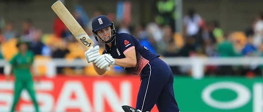 Sciver was the first to reach her century in the 37th over, driving down the ground for a single to become England’s second fastest ODI centurion