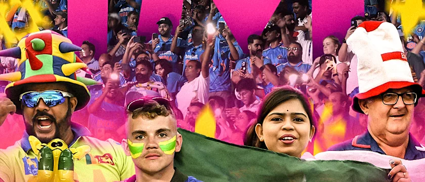 The one millionth fan came through the turnstiles during the match between South Africa and Afghanistan in Ahmedabad