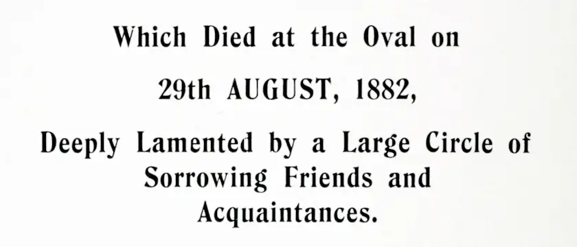 The death of English cricket.