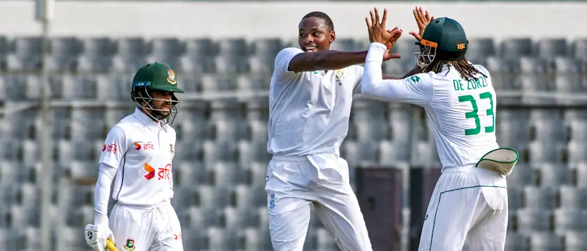 Rabada celebration v Bangladesh 