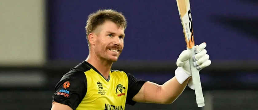 David Warner scored a half-century against Sri Lanka