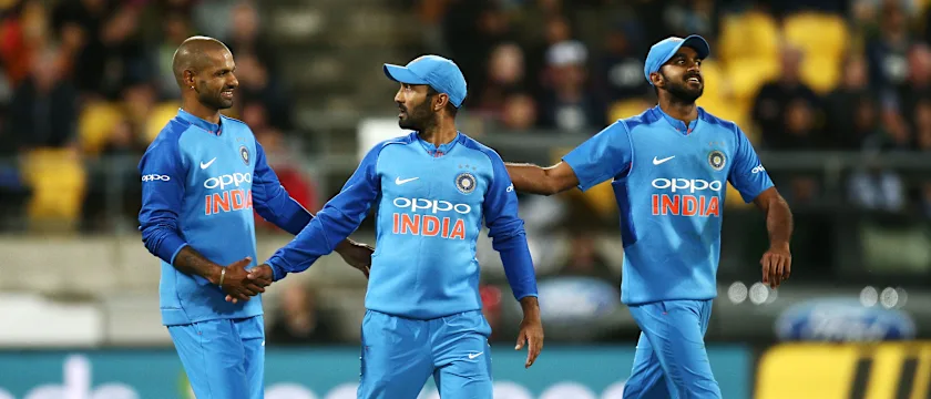 Dinesh Karthik, Shikhar Dhawan, Vijay Shankar