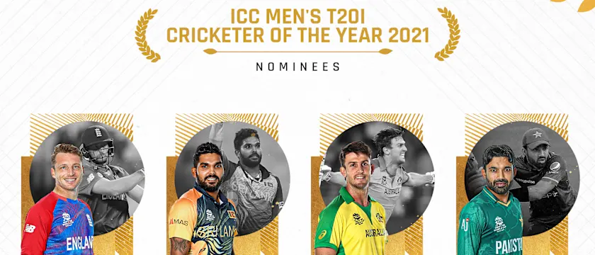 Buttler, Hasaranga, Marsh and Rizwan – the ICC Men's T20I Player of the Year 2021 nominees