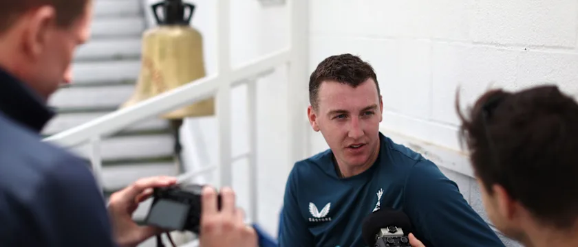 Brook talks to reporters at The Oval // Getty Images