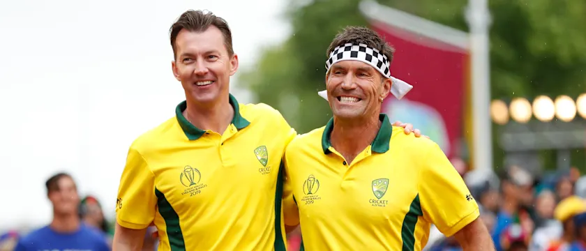 Brett Lee and Pat Cash, Opening Party - ICC Cricket World Cup 2019