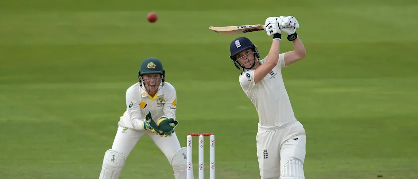 Amy Jones batted fluently before her dismissal