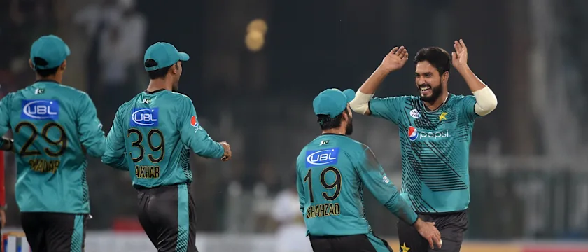 Rumman Raees and Shadab Khan broke the batting of the visitors and took four wickets between the two of them