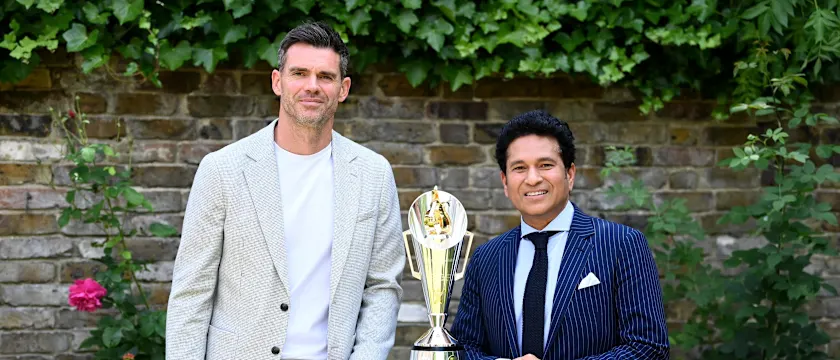 Sachin Tendulkar and James Anderson