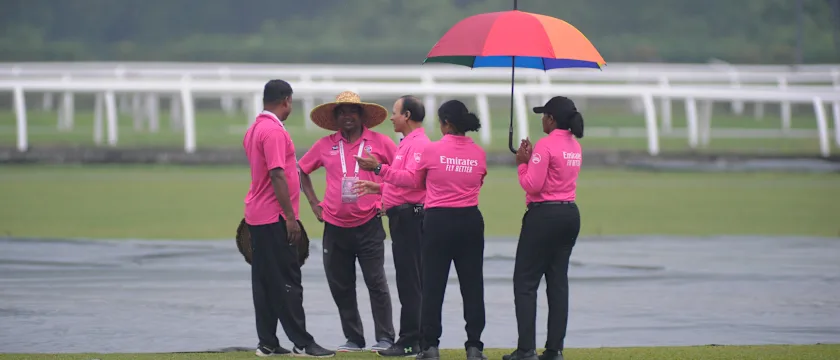 The clash between Thailand and Kuwait was called off due to rain