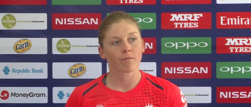 England Captain Heather Knight pre-tournament press conference