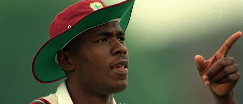 Ian Bishop was in fine form with the ball for the West Indies // Getty Images