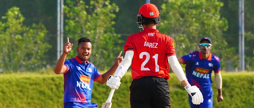 Nepal beat Hong Kong at the ICC Under-19 Men’s Cricket World Cup Asia Qualifier 2023 in UAE.