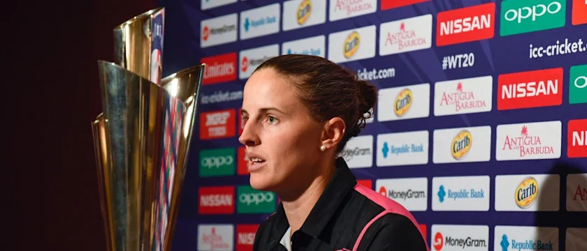 New Zealand Captain Amy Satterthwaite pre-tournament press conference