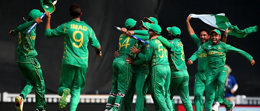 Pakistan celebrating