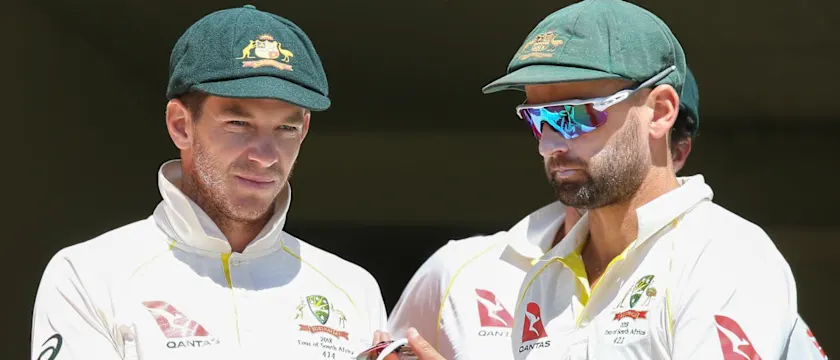 Tim Paine and Nathan Lyon