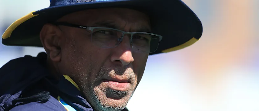 Sri Lanka head coach Chandika Hathurusingha attends a training session at the Riverside Ground, in Chester-le-Street, northeast England on June 27, 2019, ahead of their 2019 Cricket World Cup group stage match against South Africa.