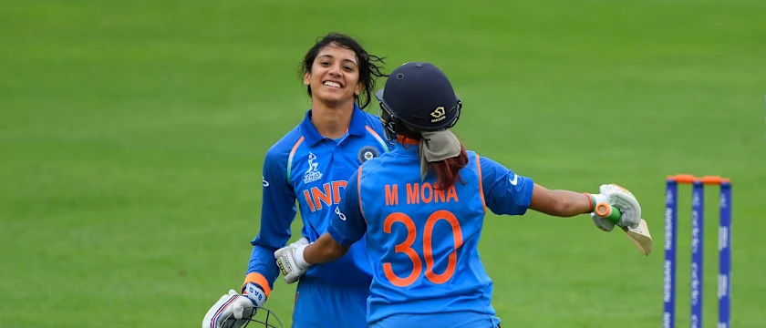 Smriti Mandhana brought up a fine hundred and ensured that India got over the line without further hiccup.