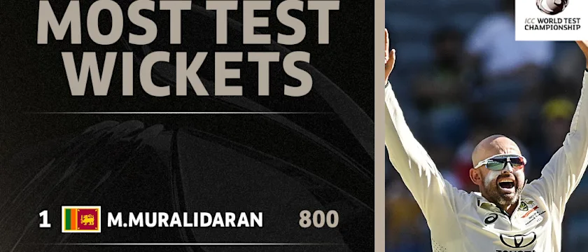 Lyon is just the third Australian player to have taken more than 500 Test wickets