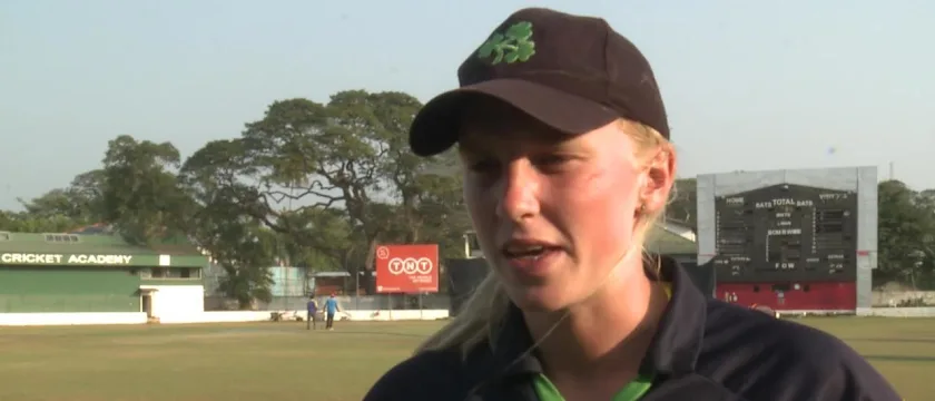 Kim Garth, Player of the Match v Thailand, interview post-match