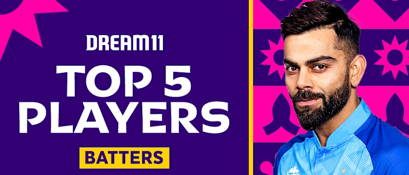 Top 5 Batters in the 2023 World Cup Fantasy game