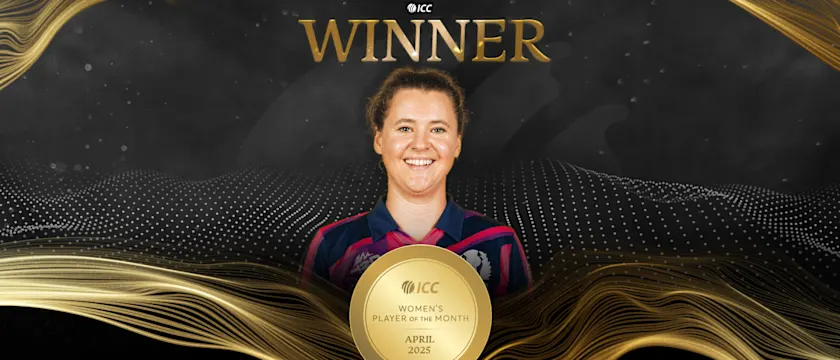 Scotland captain Kathryn Bryce takes home the ICC Women's Player of the Month for April 2025