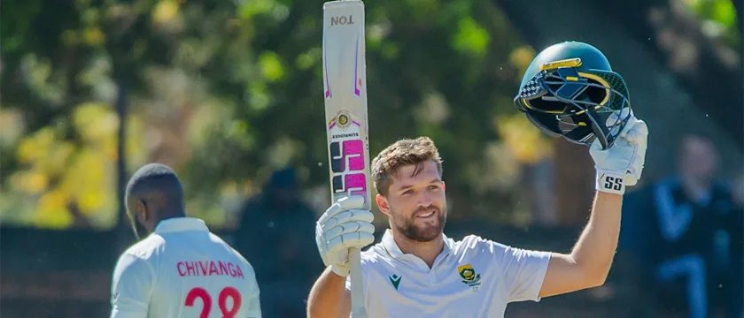 Wiaan Mulder scored a triple hundred against Zimbabwe