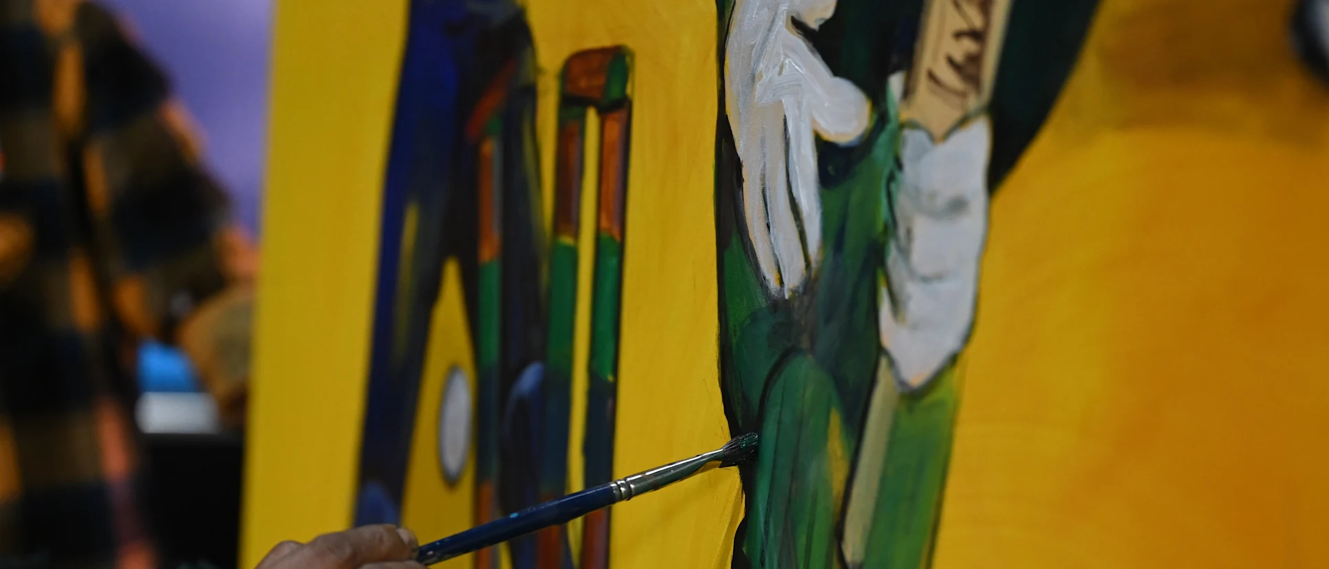 Logo of ‘Cricket’s Greatest Canvas’ with Padma Shri Indian painter Paresh Maity