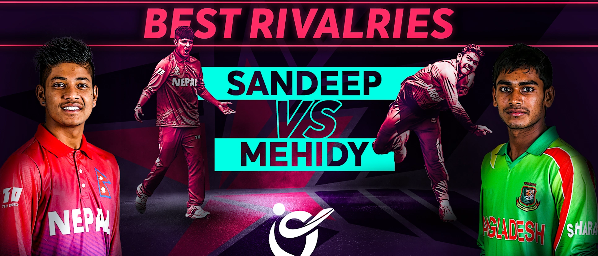 Logo of Sandeep Lamichhane v Mehidy Hasan Miraz