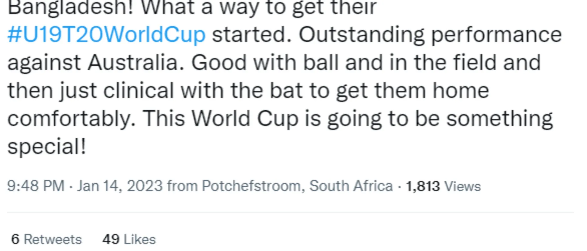 Logo of Frankie Mackay, who is at the tournament as an ICC mentor, sang Bangladesh's praises.